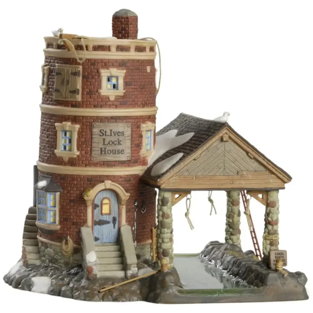 Dept 56 Dickens Village Series St Ives Lock House 58496 Retired NO Light Includ.